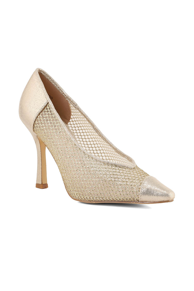 Formal Court Shoes I44400-Golden – Insignia PK