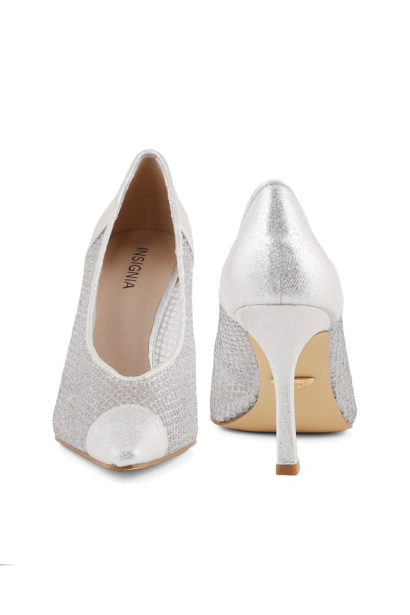 Formal Court Shoes I44400-Silver – Insignia PK