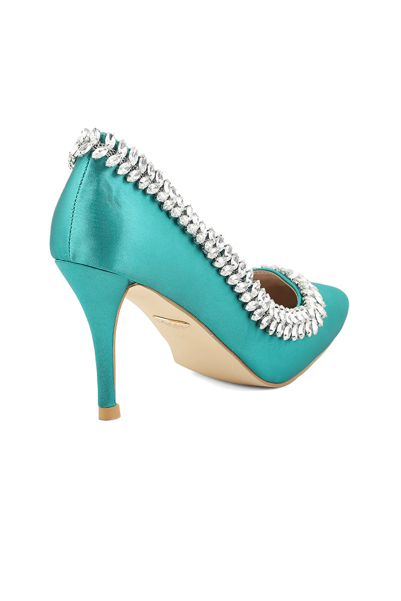Party Wear Court Shoes I44409-Green