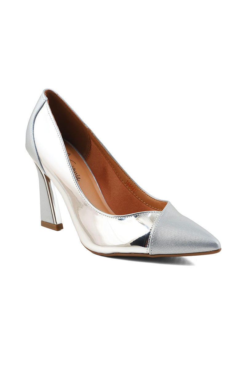 Formal Court Shoes I44441-Silver