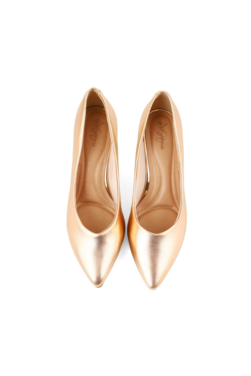 Formal Court Shoes I44447-Champagne