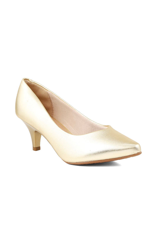 Formal Court Shoes I44447-Golden