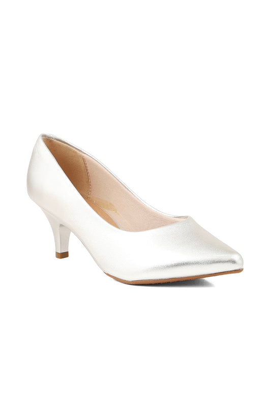 Formal Court Shoes I44447-Silver