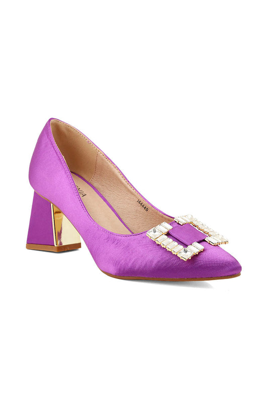 Party Wear Court Shoes I44449-Purple