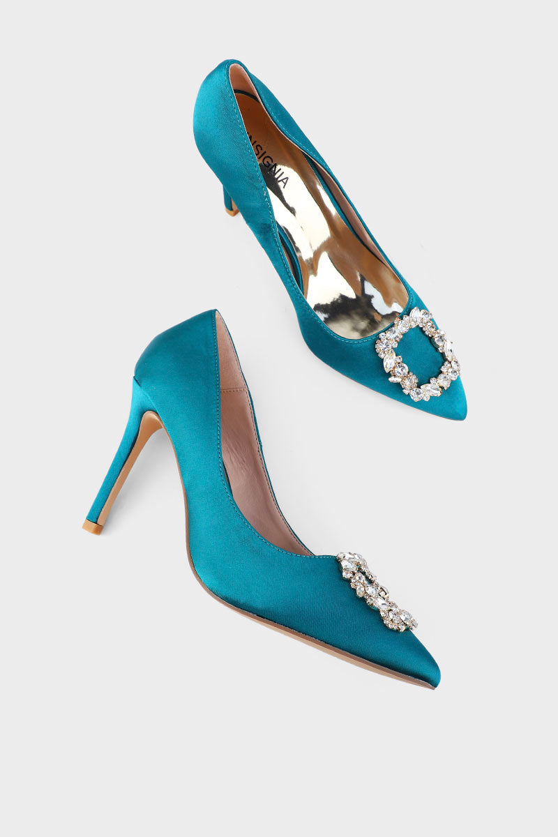 Teal cheap court shoes