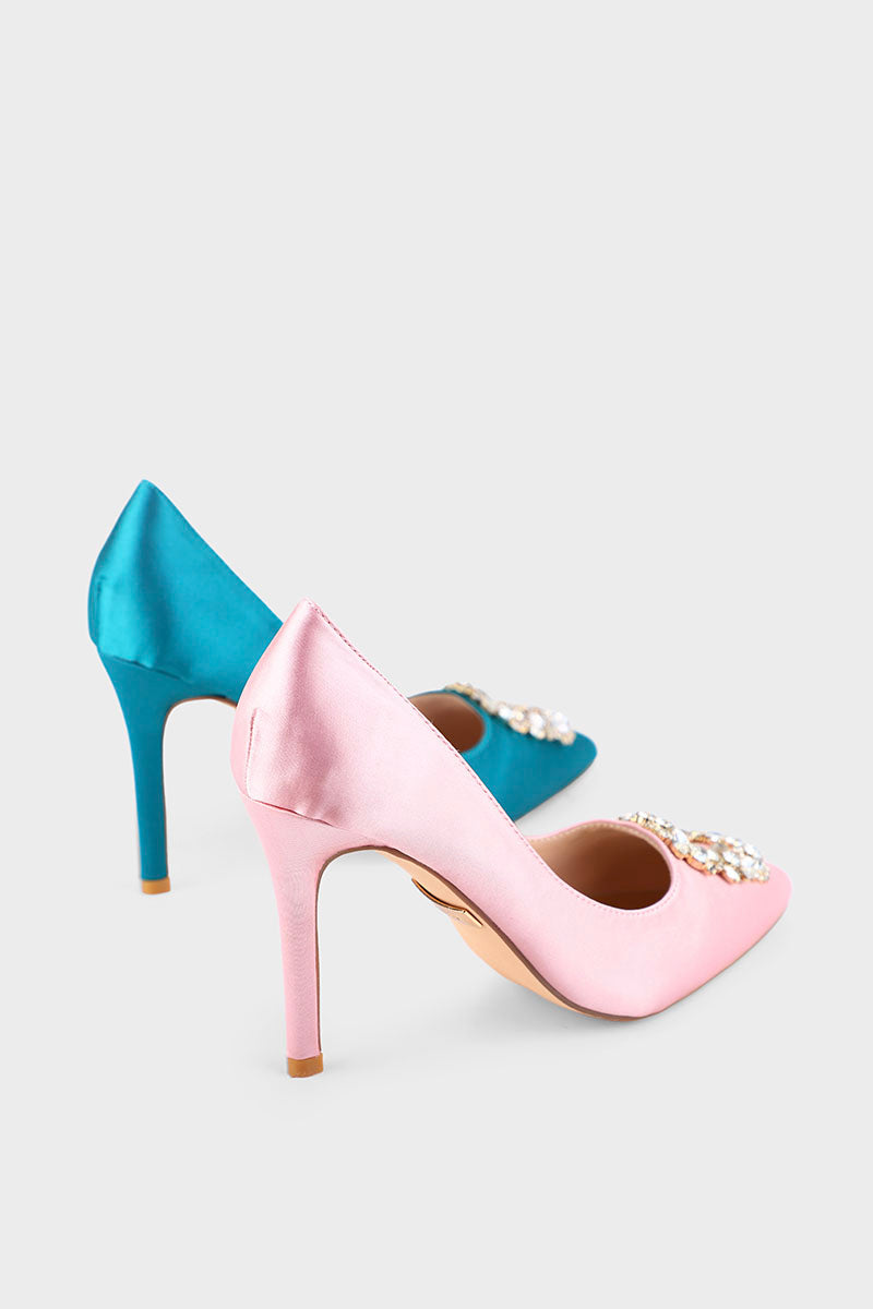 Formal Court Shoes I44456-Teal Green