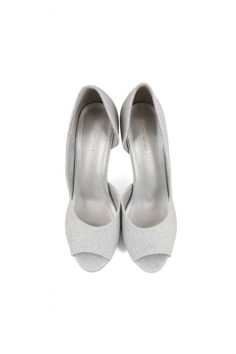 Party Wear Peep Toes I50218-Silver