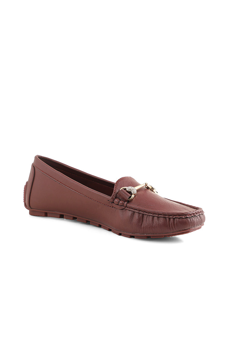 Casual Moccasin I60083-Maroon