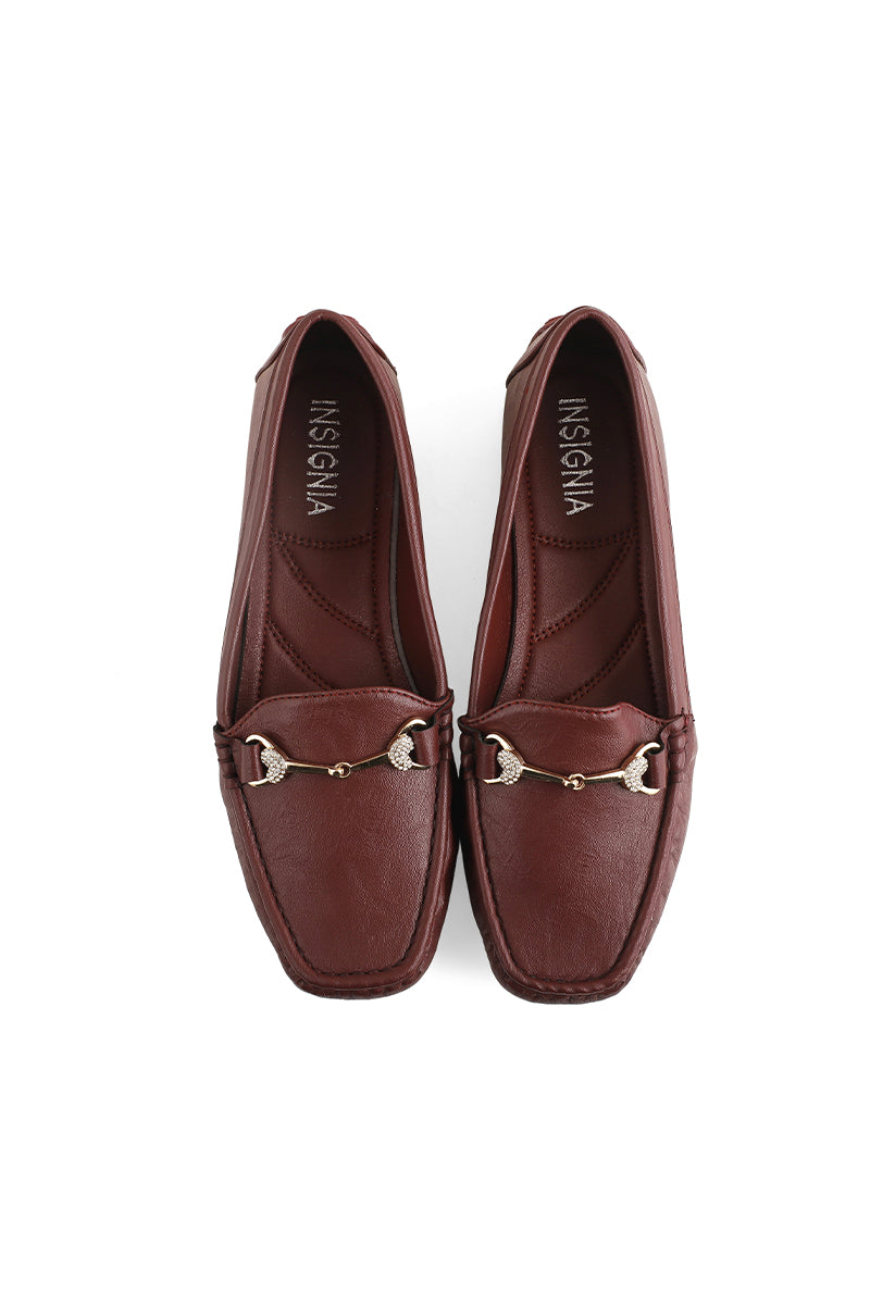 Casual Moccasin I60083-Maroon