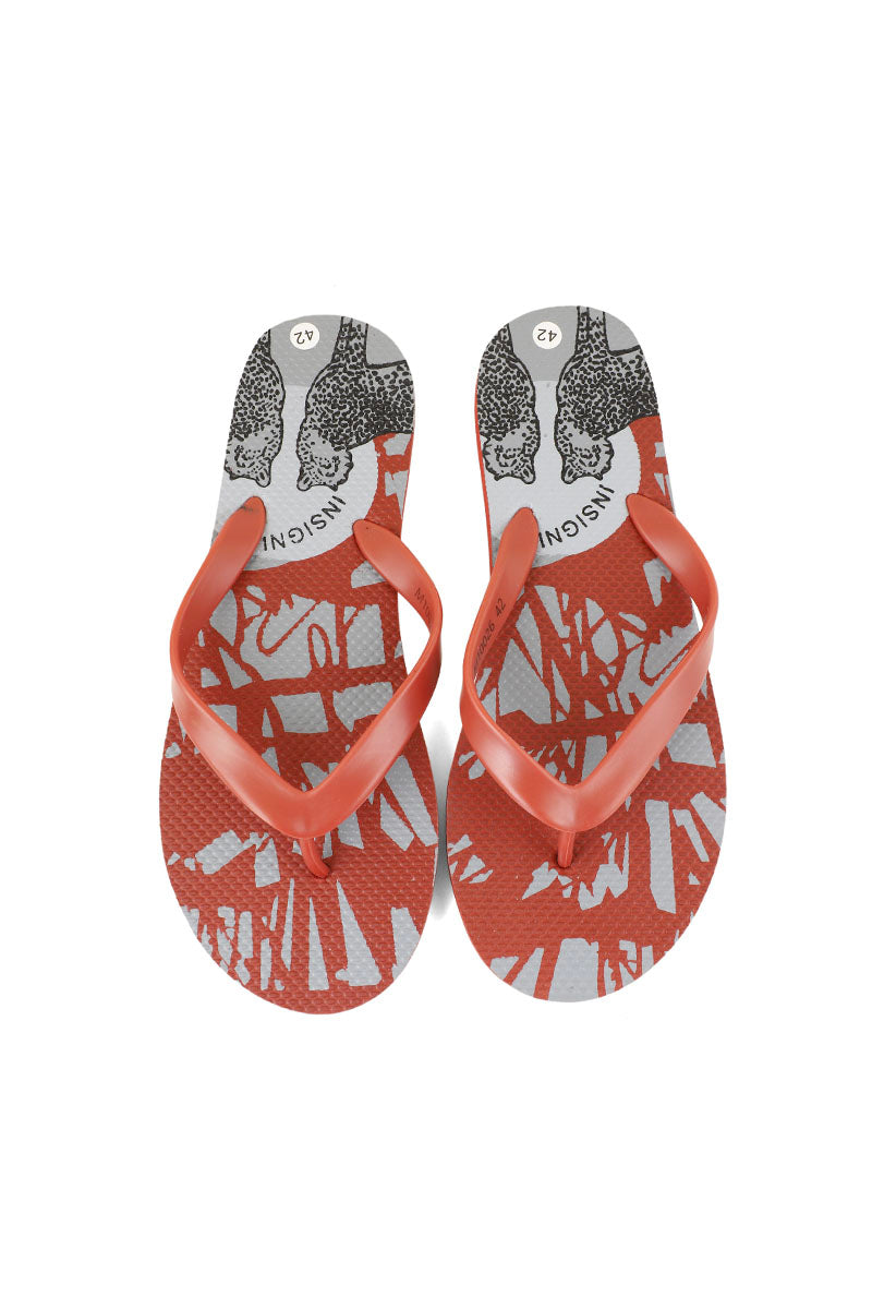 Men Casual Flip Flop M10026-Red