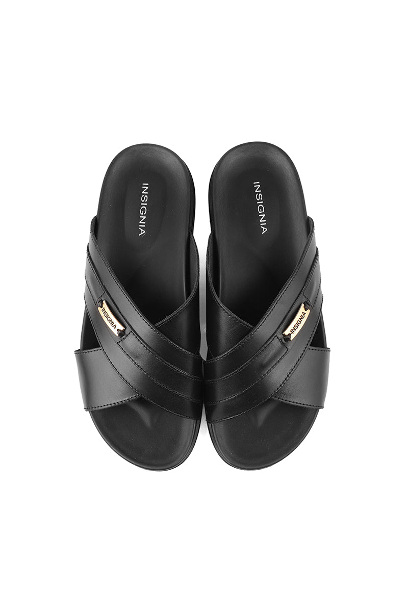 Men Casual Slipper M18044-Black