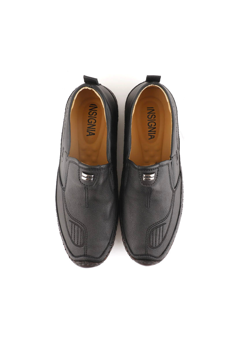 Men Casual Shoe/Moccs M22070-Black