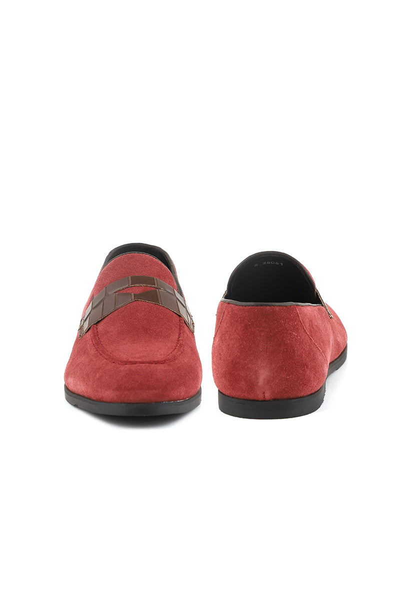 Men Formal Loafers M38061-Maroon