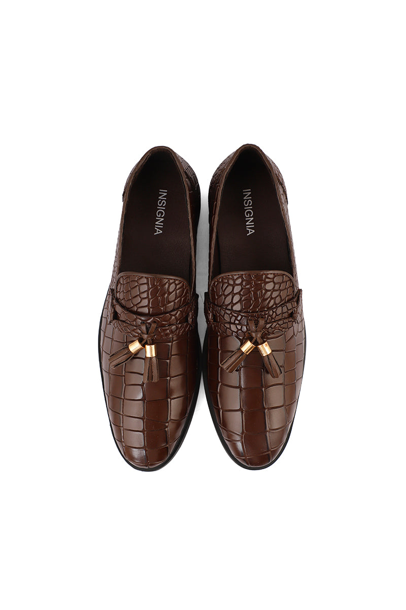 Men Formal Loafers M38095-Brown