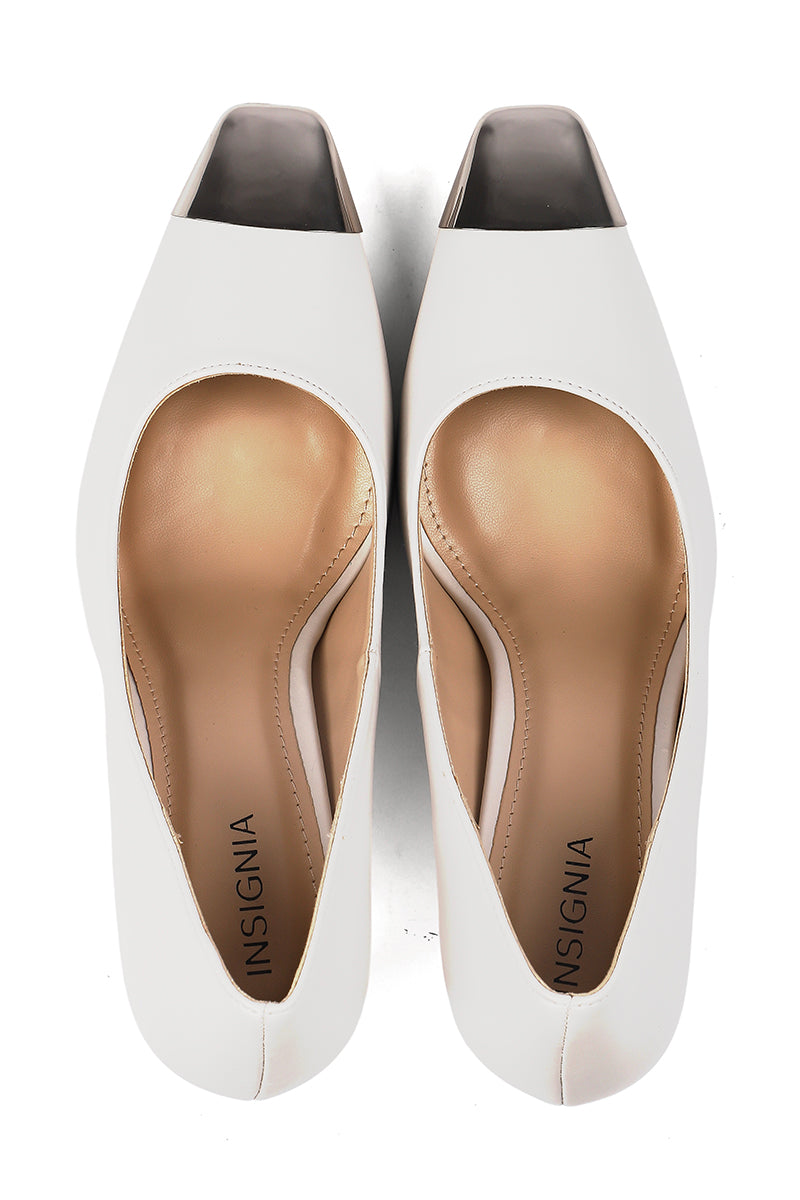 Formal Court Shoes l44430 Cream Insignia PK